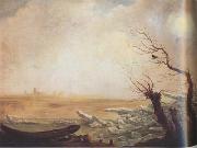 Carl Gustav Carus Boat Trapped in Blocks of Ice (mk10) oil painting artist